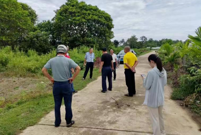 万宁大茂镇网格中队全力推进非粮化图斑整治工作